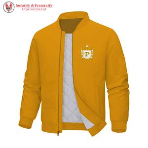 Chaqueta Bomber de Nailon de Primavera de Alta Calidad al por Mayor para Hombre, Chaqueta Bomber Acolchada de Talla Grande con Logotipo Personalizado, Tela Satinada - Product Image 6