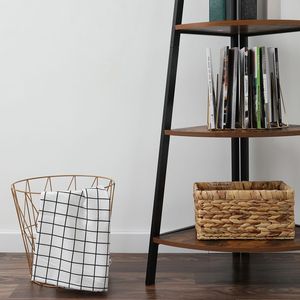 Scaffale Angolare Industriale a 5 Ripiani Effetto Legno per Esposizione e Supporto per Piante/Fiori - Product Image 5