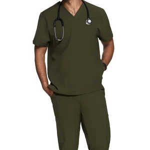 Tenues Médicales Hôpitalisées les Plus Vendues : Nouveaux Modèles en Tissu Spandex Tissé, Ensembles Unisexe de Blouses et Pantalons d'Infirmière - Product Image 5