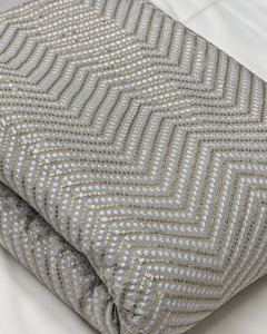 SQ <b>embroidery</b> <b>fabric</b> sequence <b>fabric</b> <b>embroidery</b> <b>fabric</b> beaded tulle <b>fabric</b> lace <b>fabric</b> textile wholesale garment sourcing buyers - Product Image 5