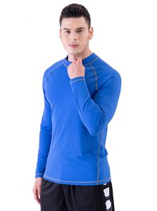 Custom Quick Dry Swimming Rash Guard Long Sleeve Breathable Fabric <b>Men</b> <b>Compression</b> <b>Shirt</b> - Product Image 2