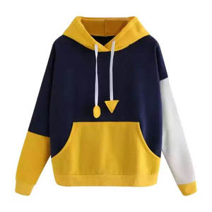 Sweat-shirts et sweats à capuche décontractés pour hommes, design personnalisé, color blocking hiver, 100% coton molletonné, écologiques, coupe ample - Product Image 5