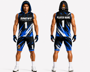 Tenues de football 7v7 personnalisées pour adultes, ensembles de maillots de compression respirants, anti-bactériens, anti-UV, séchage rapide, grandes tailles, été - Product Image 1