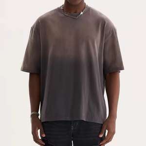 เสื้อยืดทรงโอเวอร์ไซส์ผ้าคอตตอน 100% ล้างสีแบบแอซิดวอช พิมพ์ลายวินเทจ ปักโลโก้ตามสั่ง แบบดิสเทรส - Product Image 6