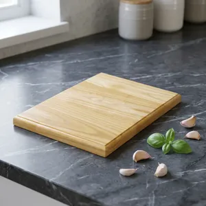 <b>Wooden</b> Chopping Board Rectangle Anti Slip Natural Finish Kitchen Cutting <b>Block</b> - Product Image 2