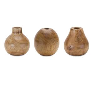 Vases de table en bois et résine modernes, design nouveau, faits à la main, en bois d'acacia, pour la décoration de la maison - Product Image 5