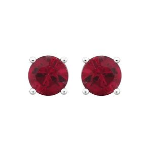 Pendientes de Perlas Naturales con Cuentas de Rubí, Diseño Clásico, Unisex, con Perlas Redondas de Cobre, Ecológicos - Product Image 3