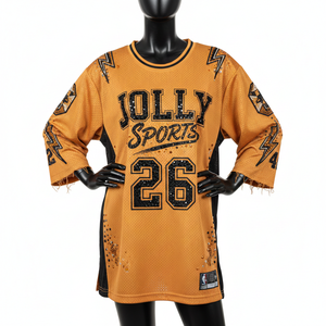 Camiseta de Baloncesto Premium para Mujer, Tejido de Malla GSM, Paneles Laterales Negros, Estampado Brillante, Logotipo del Equipo Personalizado, Transpirable - Product Image 6