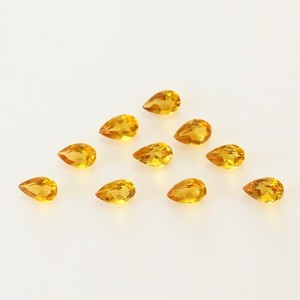 Citrine jaune naturelle, taille poire, facettée, calibrée, 3MM 5MM, pierres précieuses en vrac, qualité supérieure, pour la fabrication de bijoux, fabrication de pendentifs, vente en gros - Product Image 1