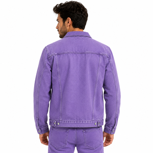 Chaqueta vaquera para hombre que ofrece un estilo robusto, comodidad diaria, tela duradera, corte clásico y fácil combinación de capas para uso casual en la calle y al aire libre. - Product Image 3