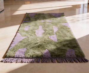 Alfombra de tela a cuadros de Beni Ourain, tapete de área Tribal, color marrón pálido, personalizada, estilo marroquí - Product Image 4