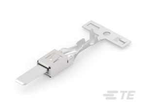 ขั้วต่อสายไฟแบบ Crimp รุ่น TER-011 ของ TE Connectivity สำหรับสายไฟรถยนต์ ทำจากทองแดงผสม 30A 120V ชนิดหัวต่อแบบแท็บสี่เหลี่ยมผืนผ้า ได้รับการรับรอง - Product Image 1