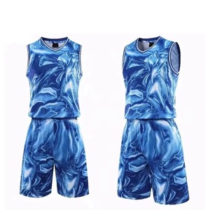 Men's <b>Red</b> Black Sublimated Basketball Jersey Set Sleeveless V-Neck Quick Dry Polyester Uniform All Seasons Adult Regular Fit - Product Image 2