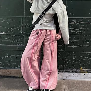 Pantalon Baggy Streetwear Homme Femme Coupe Ample Survêtement Jambes Larges Joggers Impression Logo Personnalisé Broderie Fournisseur OEM - Product Image 3