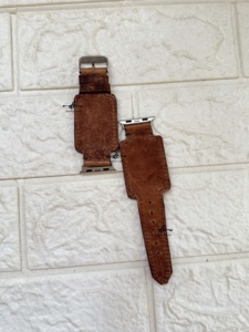 Designer de luxe haut de gamme main Boho Western Floral Design usiné à la main en cuir Bracelet de montre en cuir de remplacement souple - Product Image 2