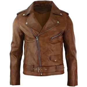 Veste en cuir haut de gamme, qualité supérieure, polyester, hiver, pour homme, avec logo sur le devant, imperméable et coupe-vent - Product Image 1