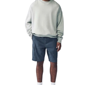 Pantalones Cortos Deportivos Casuales de Verano para Hombre, Ligeros y Holgados, con Cordón Ajustable, Color Sólido, 100% Algodón, Transpirables y Ecológicos, para Playa - Product Image 1
