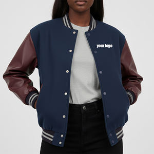 Veste de baseball universitaire en cuir sur mesure, très résistante, respirante, imperméable, style hip-hop, pour l'hiver – Meilleure vente - Product Image 1
