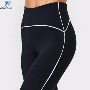 OEM Custom Women's High Rise Yoga <b>Leggings</b> Moisture Wicking Four Way Stretch Workout Athletic Wear Manufacturer - Product Image 4