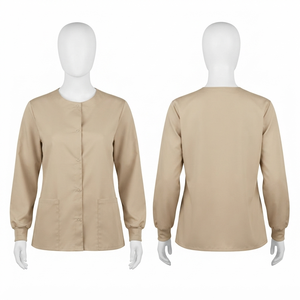 Chaqueta Médico Unisex Premium de Poliéster y Algodón 240gsm, Manga Larga, Blanca, Negra, Azul Marino, Gris, con Logotipo Grabado en el Pecho, Impermeable, con Capucha - Product Image 2