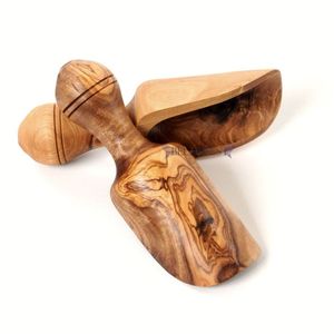 Mini cuillère en bois écologique avec long manche pour sel de bain, café, sucre, assaisonnements (capacités de 10 à 30 ml) - Product Image 2