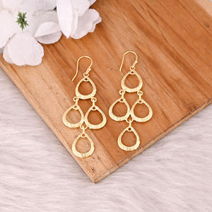 Boucles d'oreilles pendantes ou boucles d'oreilles statement en laiton de qualité supérieure, élégantes, vendues en gros par pièce, taille personnalisable, offre spéciale - Product Image 2