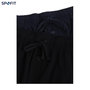Pyjama tricoté confortable et respirant à séchage rapide pour homme, grande taille, décontracté, à manches courtes, lavable en machine, avec peignoir - Product Image 4