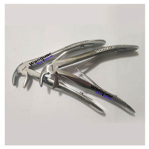Forceps d'extraction dentaire pédiatrique # C pour molaires mandibulaires autoclavables en acier inoxydable chirurgical Wenquar - Product Image 1