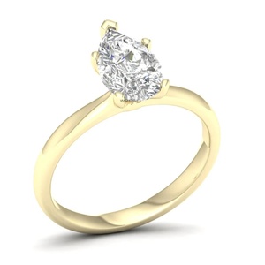 Vintage Pear Cut Lab Grown Diamond IGI Certified <b>Solitaire</b> Engagement <b>Ring</b> 10K/14K/18K Gold 925/935 <b>Silver</b> Wedding Gift Bridal - Product Image 3