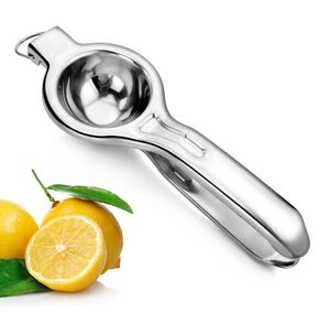 Presse-citron en acier inoxydable durable, presse-agrumes manuel robuste pour citron, lime et petites oranges - Product Image 1