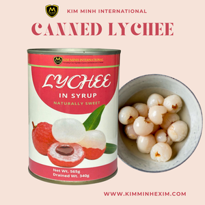 Kim Minh International Lychees en conserve dans le sirop 565g Naturellement sucrés Origine Vietnam - Product Image 2