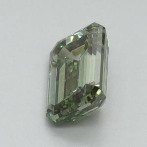 Diamant vert vif fantaisie taille émeraude cultivé en laboratoire, certifié IGI, diamant vert non monté pour bague de fiançailles personnalisée 1-5 carats VVS VS - Product Image 5