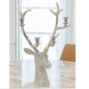 Accessoires de décoration de fête de Noël les plus vendus, porte-bougie décoratif en métal courbé à la main pour bougies chauffe-plat - Product Image 4