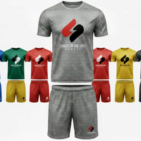 Herensportkledingset, casual fitness t-shirt en shorts, op maat gemaakte sportkleding, katoenen gebreide comfortabele pasvorm, ademend, zomerse gymkleding, groothandel levering