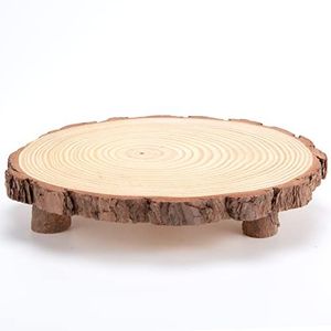 Premium Three-Tier Wooden Cake Stand with Rustic Farmhouse Design Durable Multi-Layer Display Perfect for <b>Parties</b> & Desserts - Product Image 1