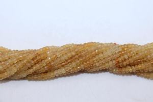 Cuentas Redondas Facetadas de Calidad AAA de 3-4 mm, Aguamarina Amarilla Natural en Tonos Degradados, Peso Personalizable, Tienda de Gemas Indias para Joyería - Product Image 4