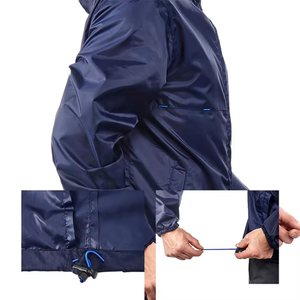Veste de pluie imperméable professionnelle pour hommes, coupe-vent léger, manteau de randonnée à capuche, OEM ODM, personnalisation de la marque, fourniture - Product Image 6