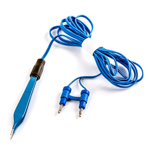 Pinzas bipolares manuales Ariston de 20 cm, tipo bayoneta, de acero inoxidable, juego de instrumentos, pinzas bipolares tipo bayoneta azules en venta - Product Image 5