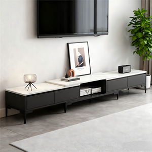 Mueble de <span class=keywords><strong>TV</strong></span> Moderno para Sala de Estar con Gabinete de Almacenamiento, Mueble de Madera Resistente para <span class=keywords><strong>TV</strong></span> de 65 <span class=keywords><strong>Pulgadas</strong></span> o Más - Product Image 1