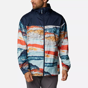 Polyester Nylon Hooded <b>Men's</b> Windbreaker <b>Jacket</b> Custom OEM Service Front Logo Low Price Outdoor Rain Windbreaker <b>Men's</b> <b>Jackets</b> - Product Image 1