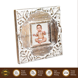 Leading Exporter of Superior Quality Modern Design <b>White</b> Distressed Finished Color Mango Wood Photo Picture <b>Frame</b> from India - Product Image 4