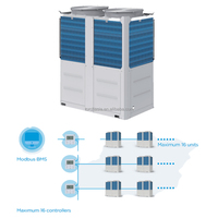 Pompe à chaleur air-eau commerciale Midea R32 EVI DC Inverter 65kW-140kW Monobloc en acier inoxydable A+++ 40dB pour chauffage hôtelier