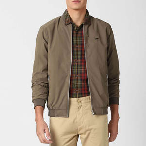 Classic Bomber <b>Jacket</b> Lightweight Zip Coat Minimal Casual Outerwear Everyday Wear Custom Embroidery Wholesale Apparel Bulk Oem - Product Image 4