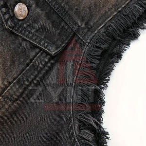 Nouveau design, veste en jean sans manches décontractée et tendance pour l'été, grande taille, en coton, avec plusieurs poches pour homme - Product Image 5