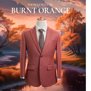 Costume violet rêveur pour homme de qualité supérieure - Ensemble 2 pièces sur mesure (veste et pantalon) |   Collection de couleurs naturelles |   Vietnam - Product Image 6