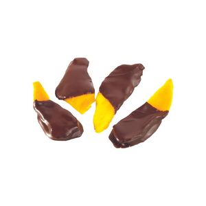 Mango Deshidratado Premium de Alta Calidad, Rebanadas de Almendras Cubiertas de Chocolate, Origen Sostenible, Snack Natural y Saludable, Granja Blue Lotus - Product Image 1