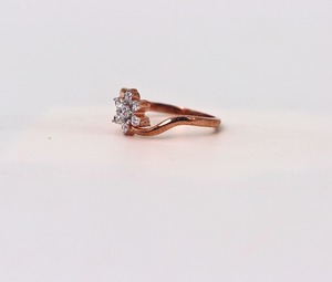 Bague en or jaune massif 14 carats avec diamant de laboratoire rond de 1 carat, bande polie brillante, certifiée IGI GIA, bijoux de fiançailles et de mariage - Product Image 5