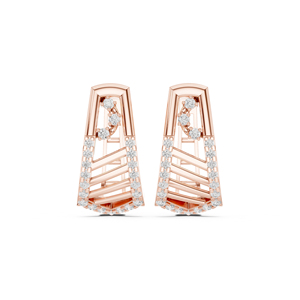 14K White Gold Round Lab-Grown Diamond Stud Earrings for Women Anniversary Gift New grown Diamond - Product Image 3