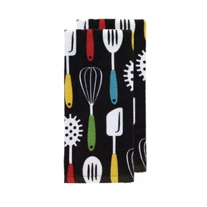 Papillons attrayants brodés dernière arrivée coton absorbant Ultra doux 45x65cm grande plaque nettoyant serviettes de cuisine à la main - Product Image 3