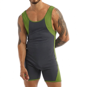 Custom Logo Heat Transfer Printing Unisex Wrestling Singlet Stretch Lightweight Durable Breathable Wholesale Rate Custom Design - Product Image 4
